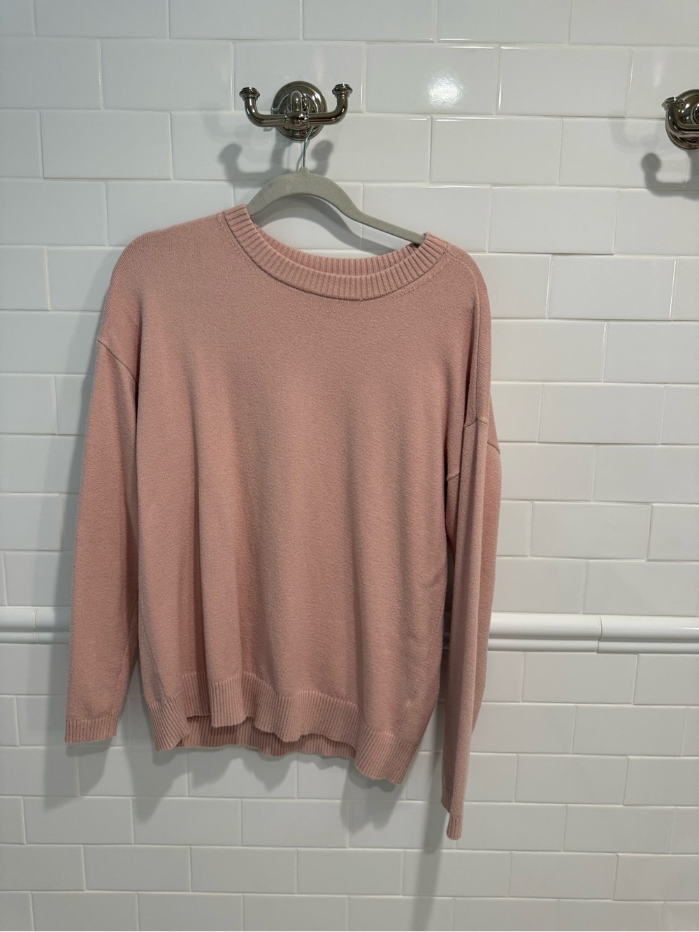 Nordstrom Crewneck Sweater in Blush Pink